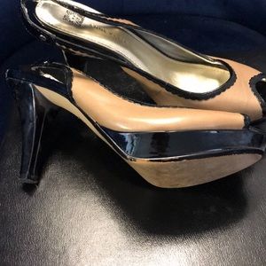 Sling back platforms
